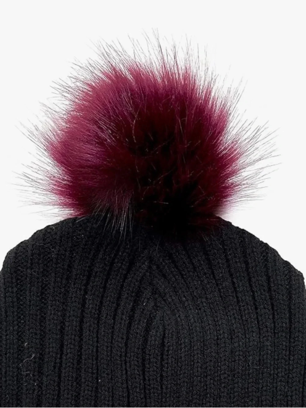 Mini Plum Faux Fur Pom Pom Accent for Crafting, Clothing, Home Decor NWT